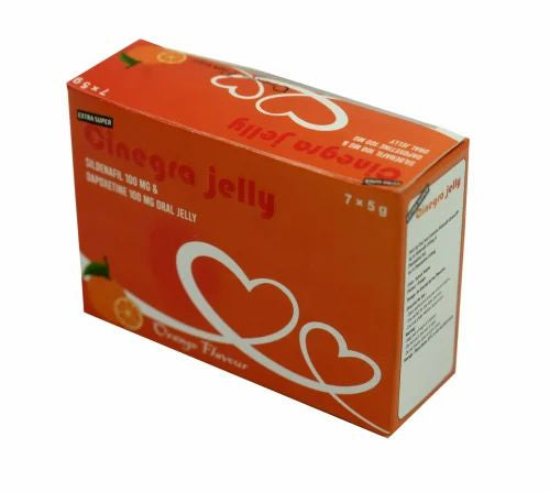 Super Cinegra Sildenafil-dapoxetine Oral jelly 100 mg minimo 3bustine
