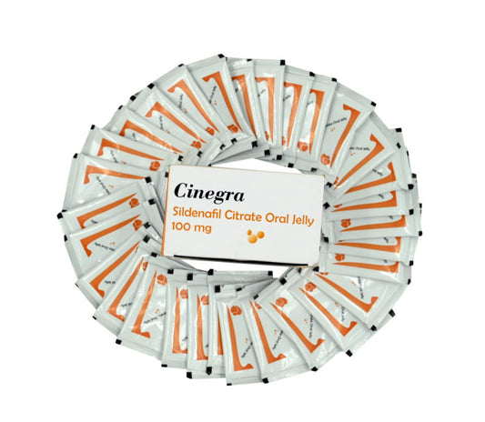 Cinegra Sidenafil Citrate Oral jelly 100 mg 30 bustine